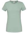 SS720 614240 Fruit of the Loom Ladies Iconic 195 T-Shirt Sage colour image